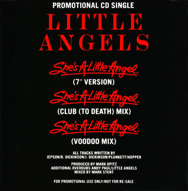 Little Angels : She's A Little Angel (CD, Single, Promo)