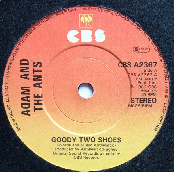 Adam And The Ants : Goody Two Shoes (7", Single)