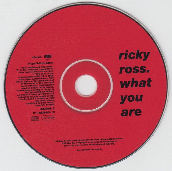 Ricky Ross : What You Are (CD, Album)