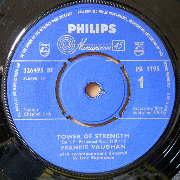 Frankie Vaughan : Tower Of Strength (7", Single, 4-P)
