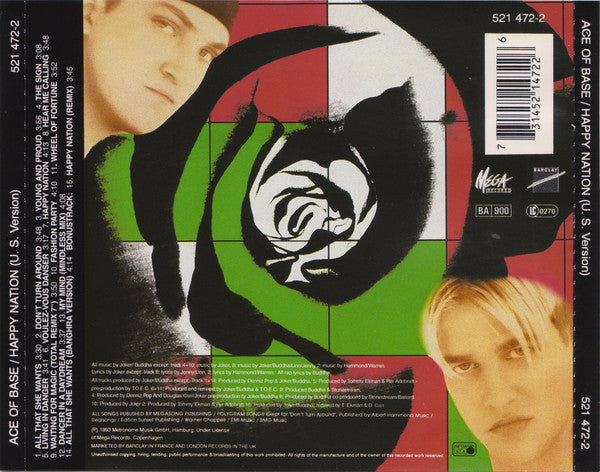 Ace Of Base : Happy Nation (U.S. Version) (CD, Album)