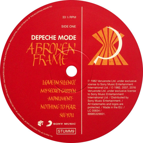 Depeche Mode : A Broken Frame (LP, Album, RE, RM, Gat)