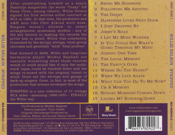 Willie Nelson : Willie Stripped (CD, Album)