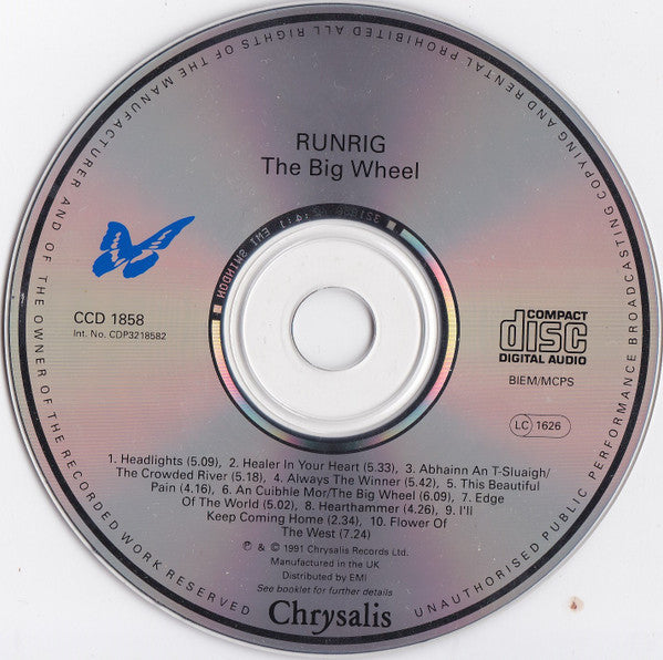 Runrig : The Big Wheel (CD, Album, RE)