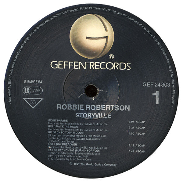 Robbie Robertson : Storyville (LP, Album)