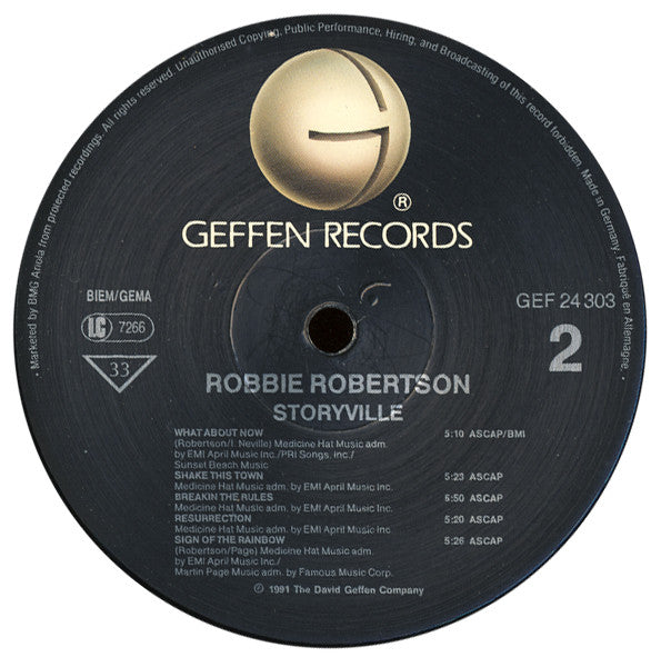 Robbie Robertson : Storyville (LP, Album)