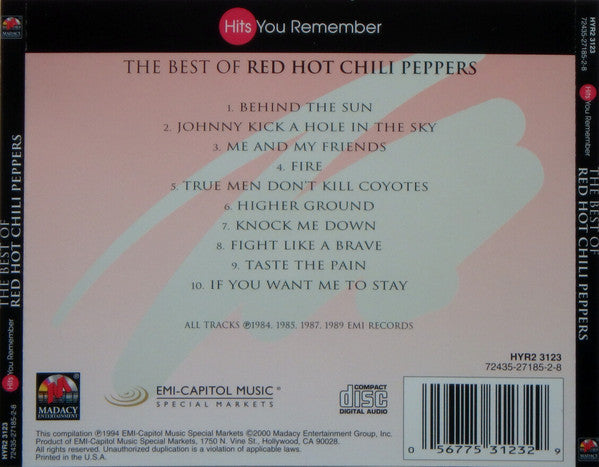 Red Hot Chili Peppers : The Best Of Red Hot Chili Peppers (CD, Comp)