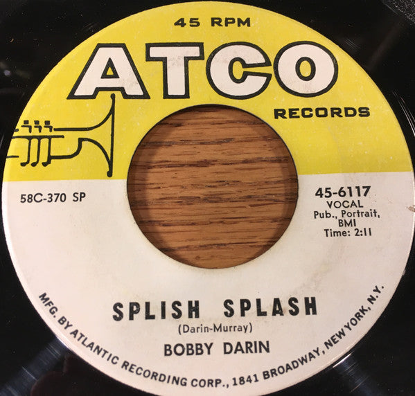 Bobby Darin : Splish Splash (7", Single, RE, 184)