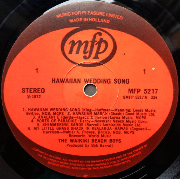 The Waikiki Beach Boys : Hawaiian Wedding Song (LP)