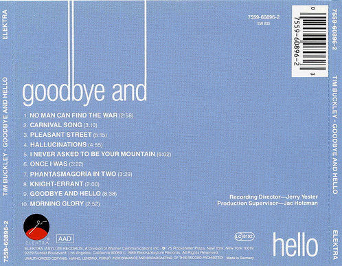 Tim Buckley : Goodbye And Hello (CD, Album, RE)