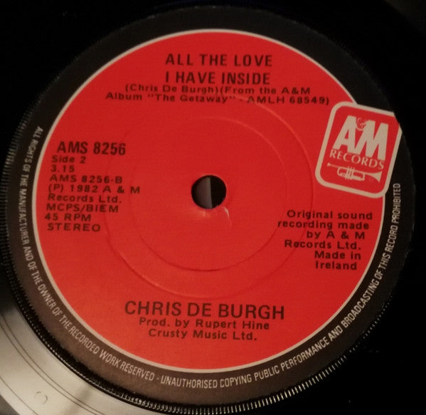 Chris de Burgh : Don't Pay The Ferryman (7", Single)