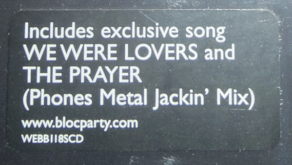 Bloc Party : The Prayer (CD, Single)
