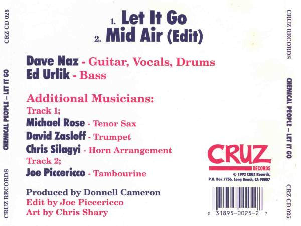 Chemical People : Let It Go (CD, Single)