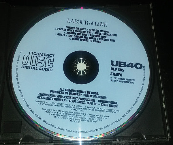 UB40 : Labour Of Love (CD, Album, Pre)