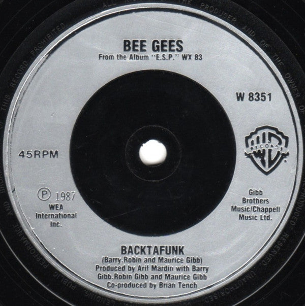 Bee Gees : You Win Again (Fade) (7", Single, Sil)