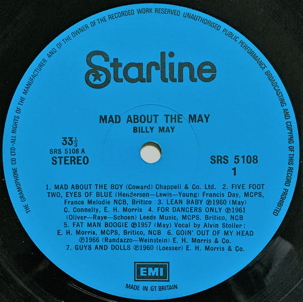 Billy May And His Orchestra : Mad About The May! (LP, Comp)