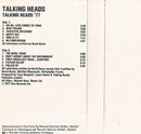 Talking Heads : Talking Heads: 77 (Cass, Album, Tex)