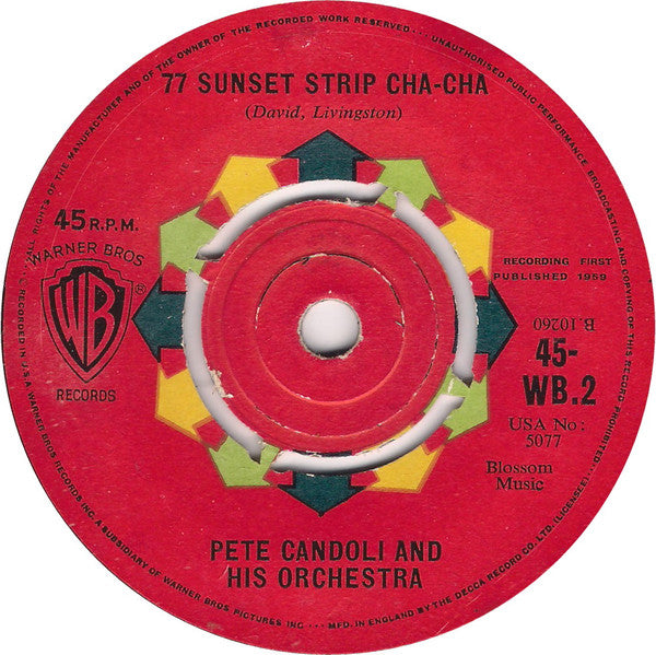 Don Ralke ,The Big Sound of Don Ralke  Pete Candoli And His Orchestra : 77 Sunset Strip (7")