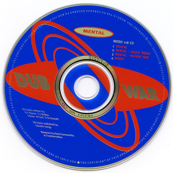 Dub War : Mental EP (CD, EP)