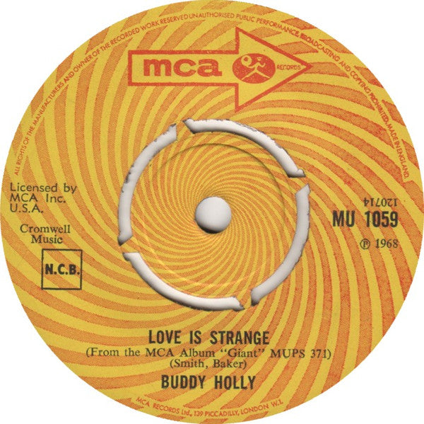 Buddy Holly : Love Is Strange (7")
