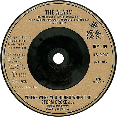 The Alarm : Spirit Of '76 (7", Single)