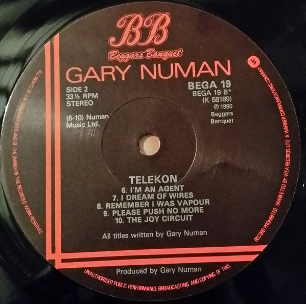 Gary Numan : Telekon (LP, Album + 7", Single, Ltd)