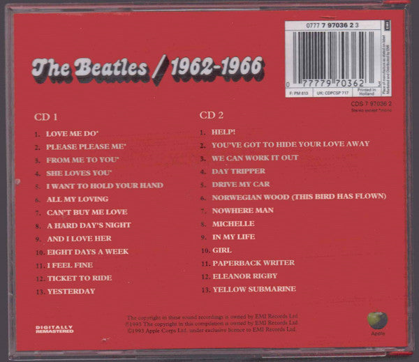 The Beatles : 1962-1966 (2xCD, Comp, RE, RM)