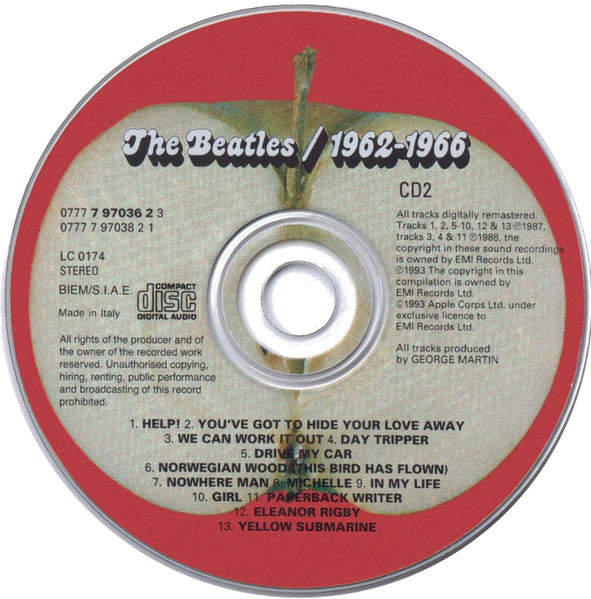 The Beatles : 1962-1966 (2xCD, Comp, RE, RM)