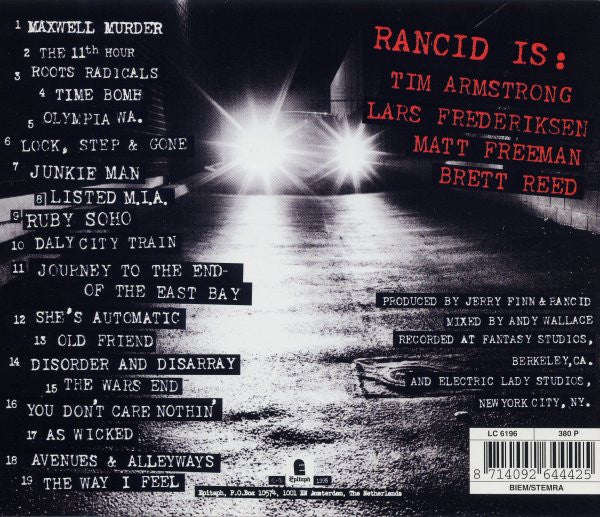 Rancid : ...And Out Come The Wolves (CD, Album, RE, DAD)