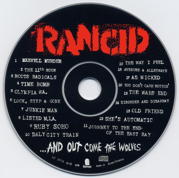 Rancid : ...And Out Come The Wolves (CD, Album, RE, DAD)