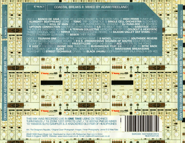 Adam Freeland : Coastal Breaks II (2xCD, Comp, Mixed)