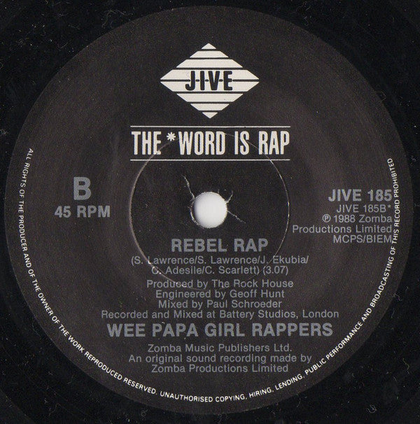 Wee Papa Girl Rappers : Wee Rule (7", Single)