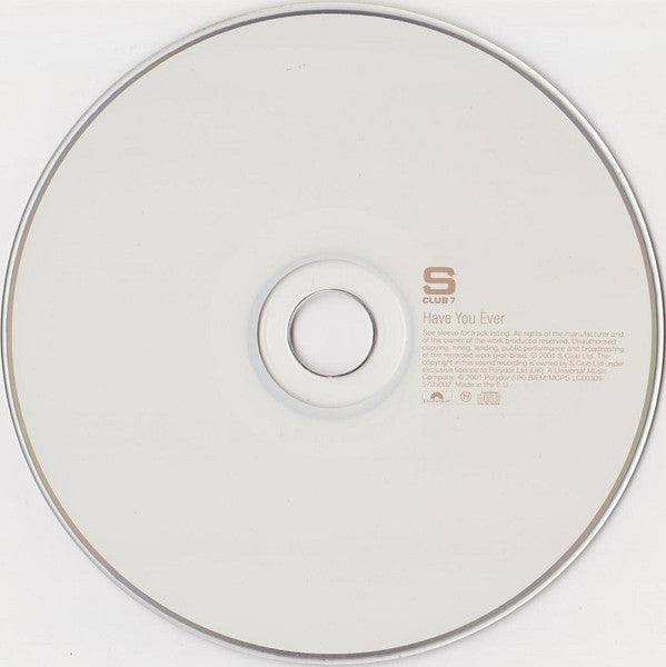 S Club 7 : Have You Ever (CD, Single, Enh)
