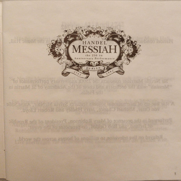 Sir Neville Marriner Conducts The Academy Of St. Martin-in-the-Fields From Georg Friedrich Händel : Messiah - Highlights (CD)
