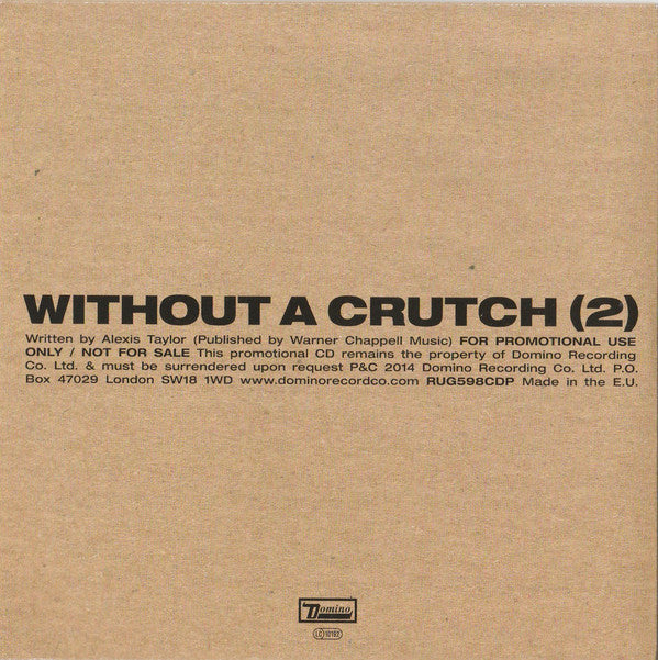 Alexis Taylor : Without A Crutch (2) (CD, Single, Promo)