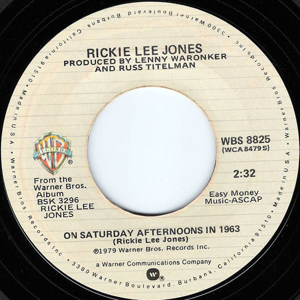 Rickie Lee Jones : Chuck E.'s In Love (7", Single, Pit)