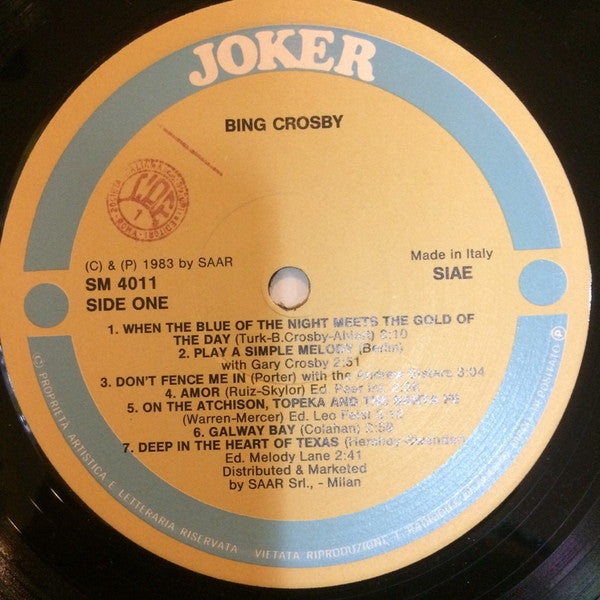 Bing Crosby : Bing Crosby (LP, Album, Comp)