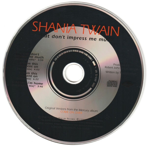 Shania Twain : That Don't Impress Me Much (CD, Maxi)