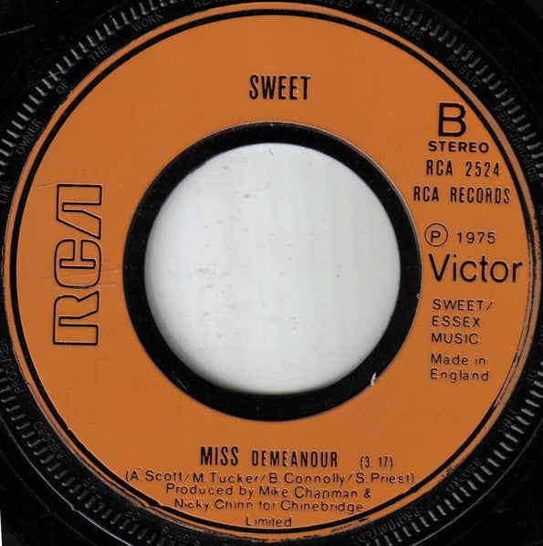 The Sweet : Fox On The Run (7", Single, Inj)