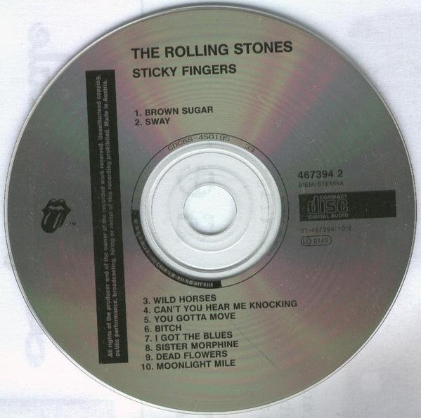 The Rolling Stones : Sticky Fingers (CD, Album, RE)