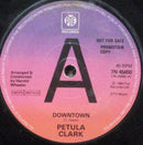 Petula Clark : Downtown (7", Single, Promo)