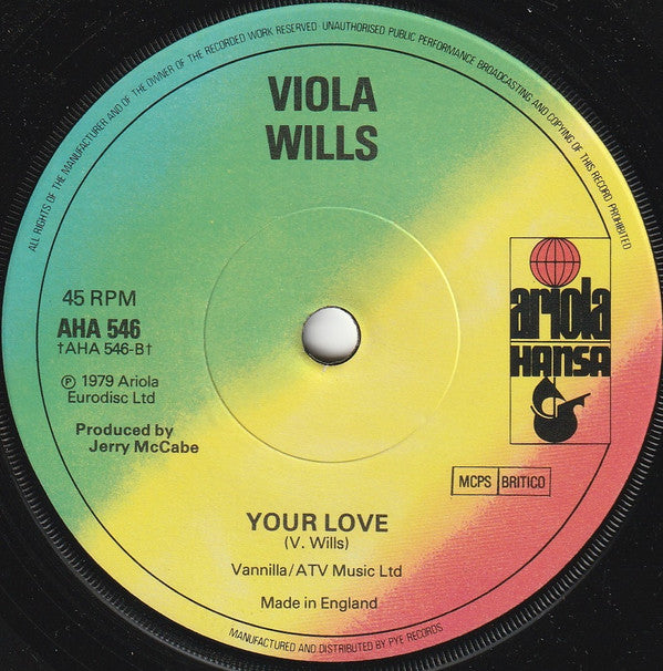 Viola Wills : Gonna Get Along Without You Now (7", Single)