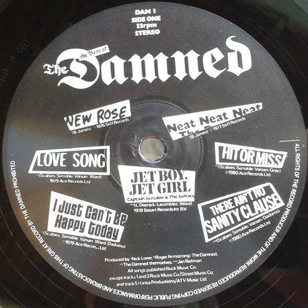 The Damned : Another Great Record From The Damned: The Best Of The Damned (LP, Comp, RE)