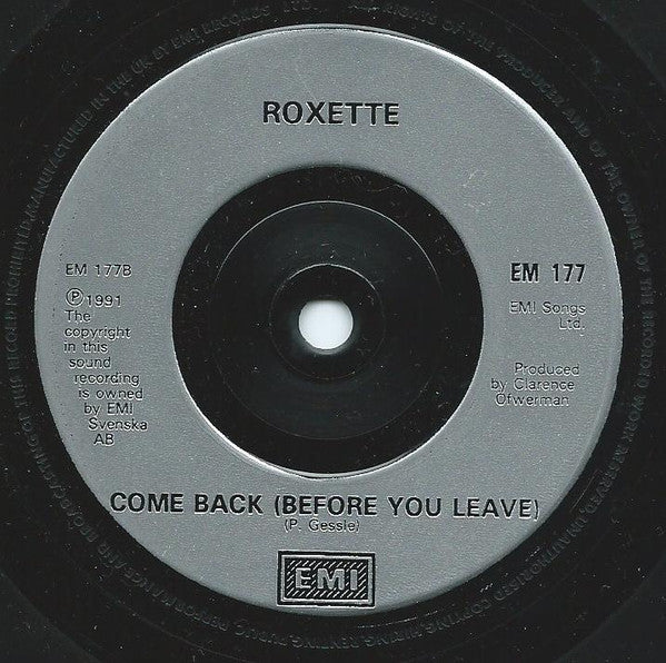 Roxette : Joyride (7", Single, Sol)