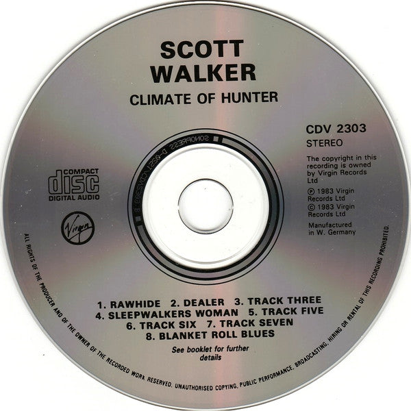 Scott Walker : Climate Of Hunter (CD, Album, RE)