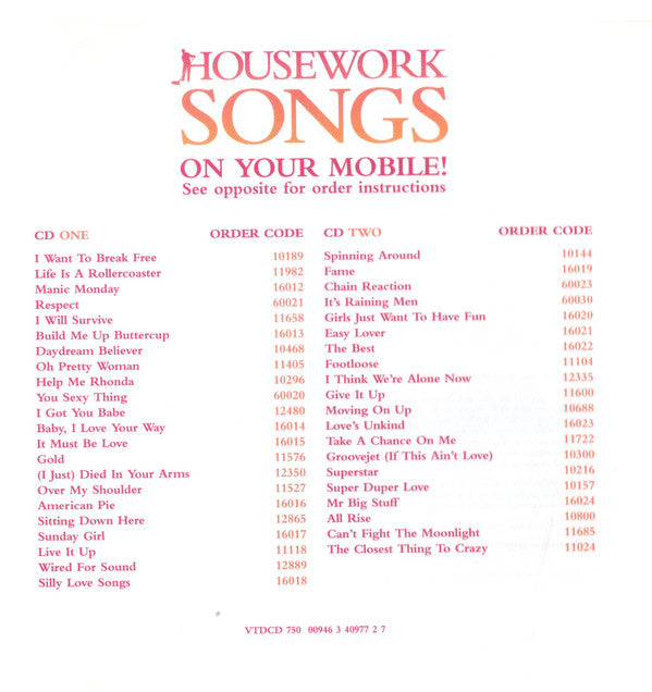 Various : Housework Songs (2xCD, Comp)