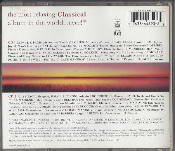 Various : The Most Relaxing Classical Album In The World...Ever! (2xCD, Comp)