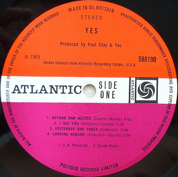 Yes : Yes (LP, Album, Gat)