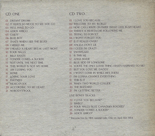 Jim Reeves : Gentleman Jim - The Definitive Jim Reeves Collection (2xCD, Album, Comp)