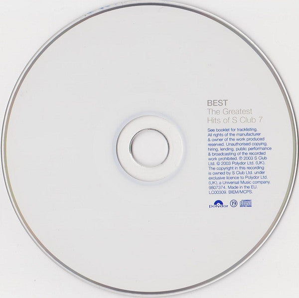S Club 7 : Best (The Greatest Hits Of S Club 7) (CD, Comp, S/Edition)